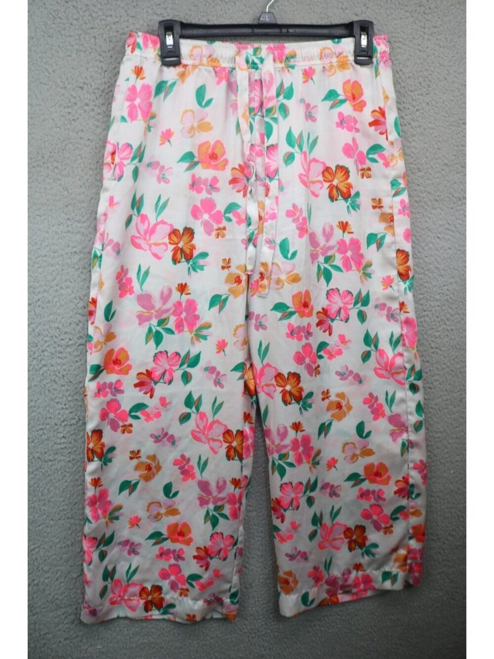 J. Crew Floral Silky Lounge Pants-Small-Wide Leg-Drawstring‎